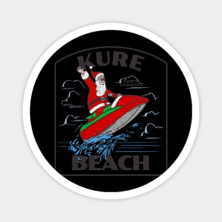Kure Beach, NC Christmas Vacationing Waterskiing Santa Magnet